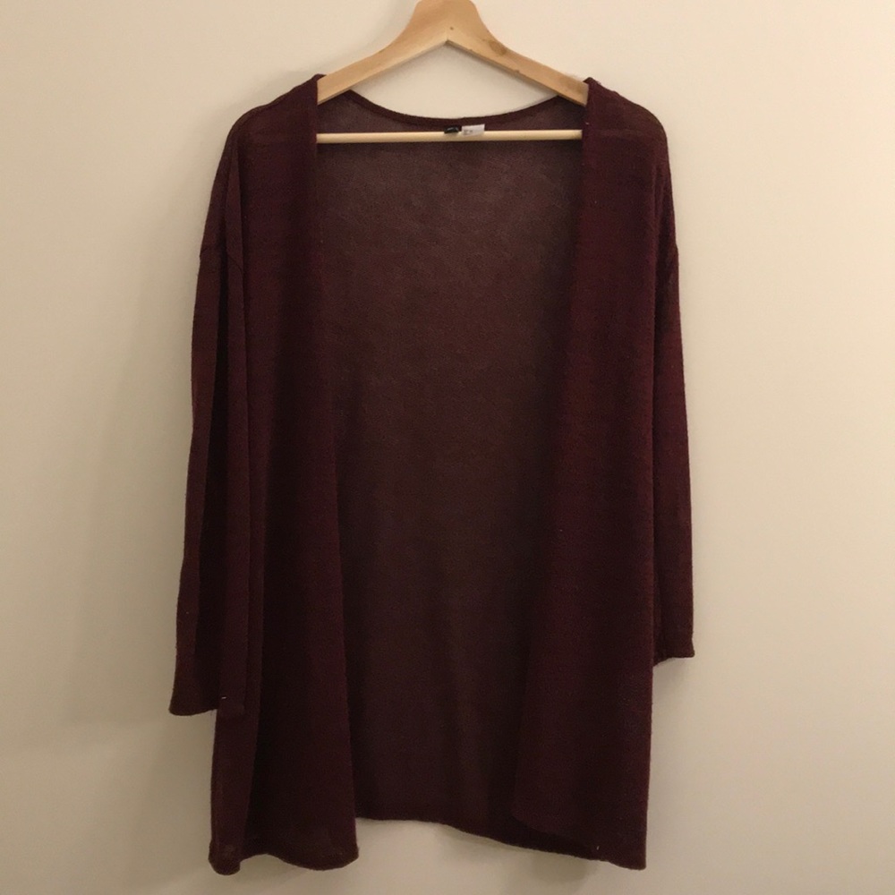 H&M DIVIDED Maroon Cardigan